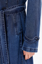 GLX Denim Trenchcoat Navy Blue