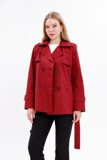 GLX Short Trenchcoat Burgundy