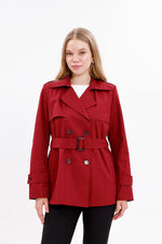 GLX Short Trenchcoat Burgundy