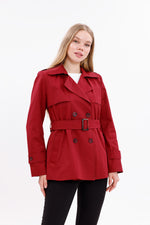 GLX Short Trenchcoat Burgundy
