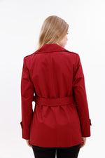 GLX Short Trenchcoat Burgundy