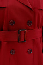 GLX Short Trenchcoat Burgundy