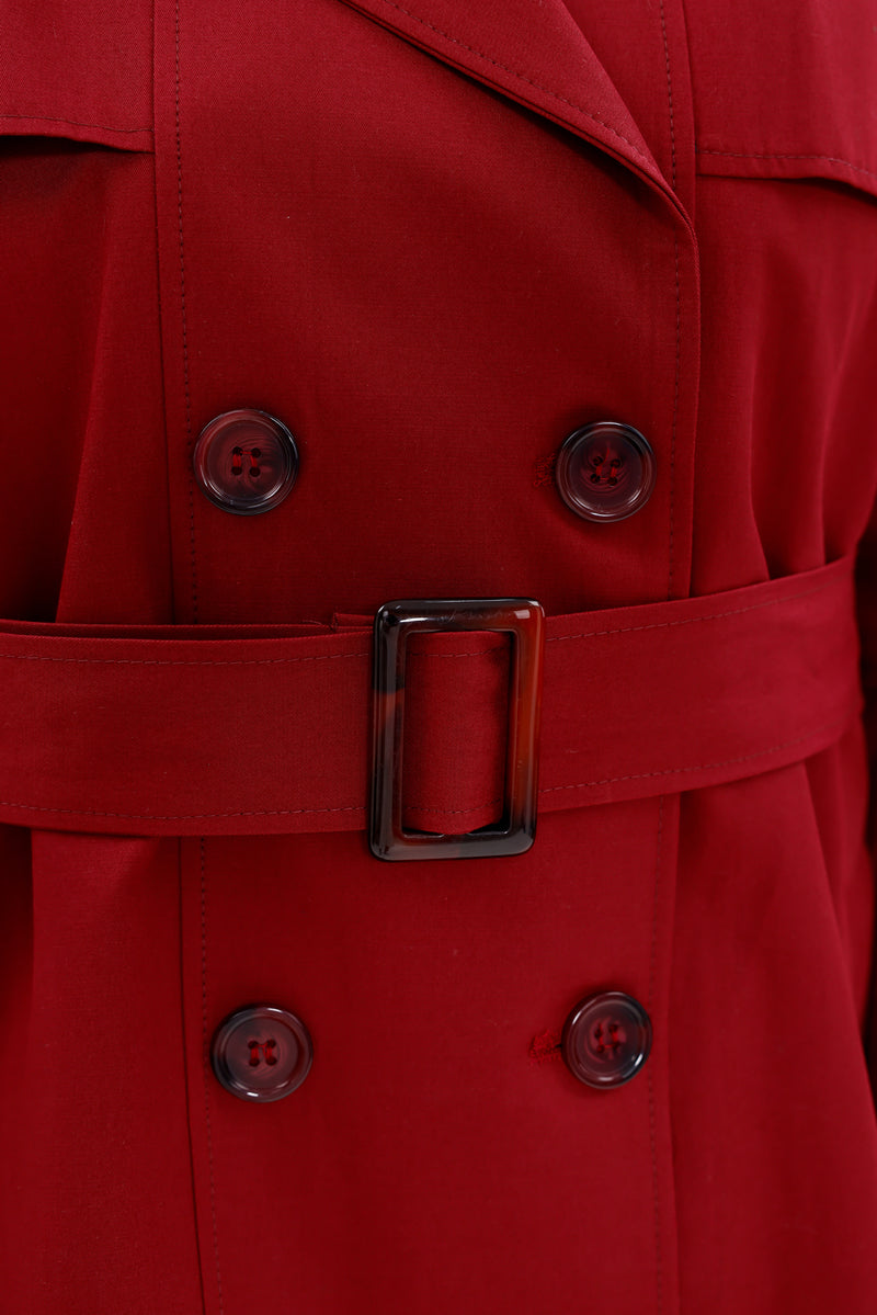 GLX Short Trenchcoat Burgundy