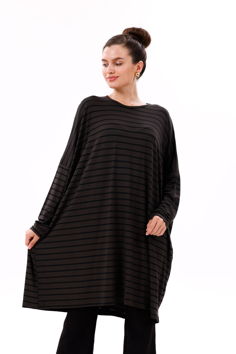 AFL Striped Tunic Khaki