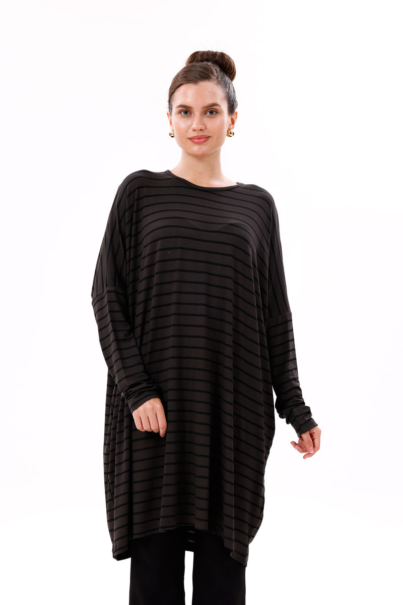 AFL Striped Tunic Khaki
