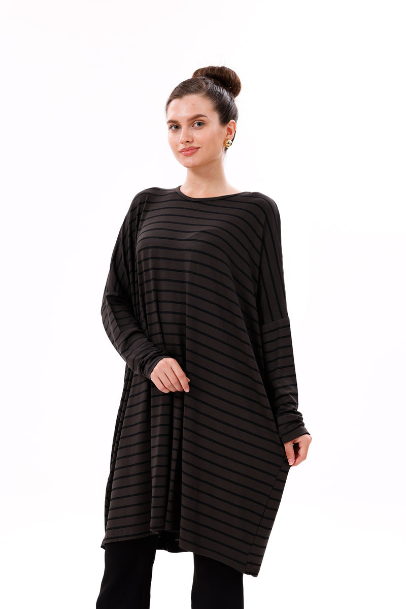 AFL Striped Tunic Khaki