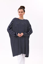 AFL Striped Tunic Navy Blue