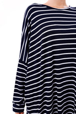 AFL Striped Tunic Navy Blue