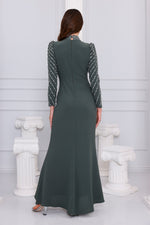 IPC Mehlika Special Occasion Dress Khaki