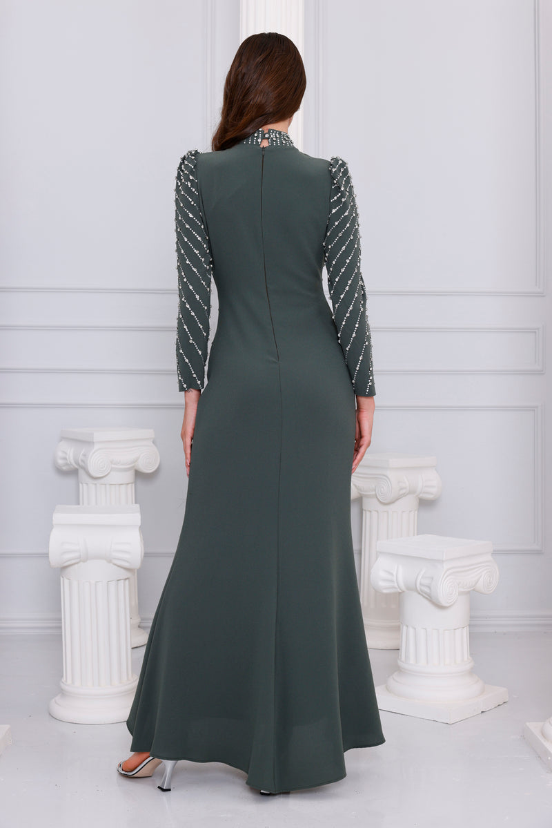 IPC Mehlika Special Occasion Dress Khaki
