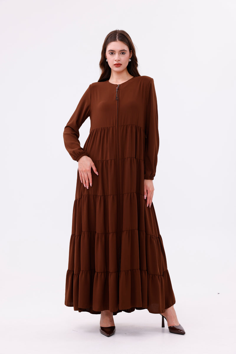 MUS Zehlisah Abaya Brown