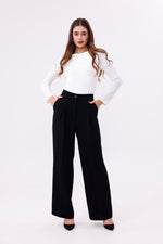 SZ Yandex Pleted Wide Pants Black