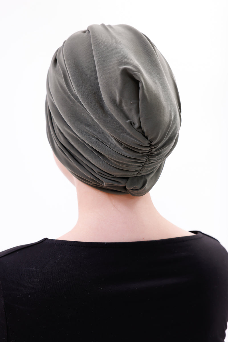 QF 1800 Handmade Turban Khaki