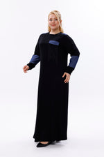 MSB Rami Garnished Dress Black