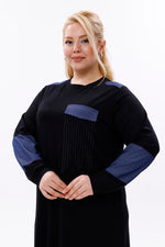 MSB Rami Garnished Dress Black