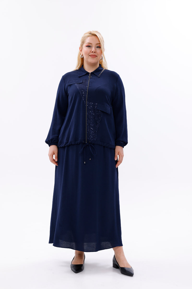MSB Robbin Sequin Set Navy Blue