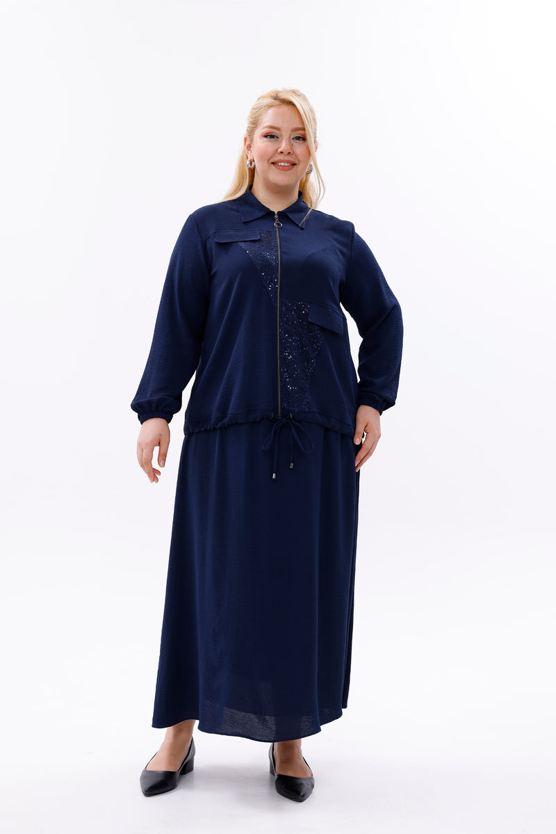 MSB Robbin Sequin Set Navy Blue