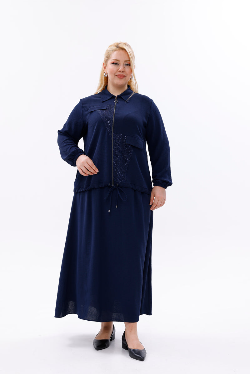 MSB Robbin Sequin Set Navy Blue