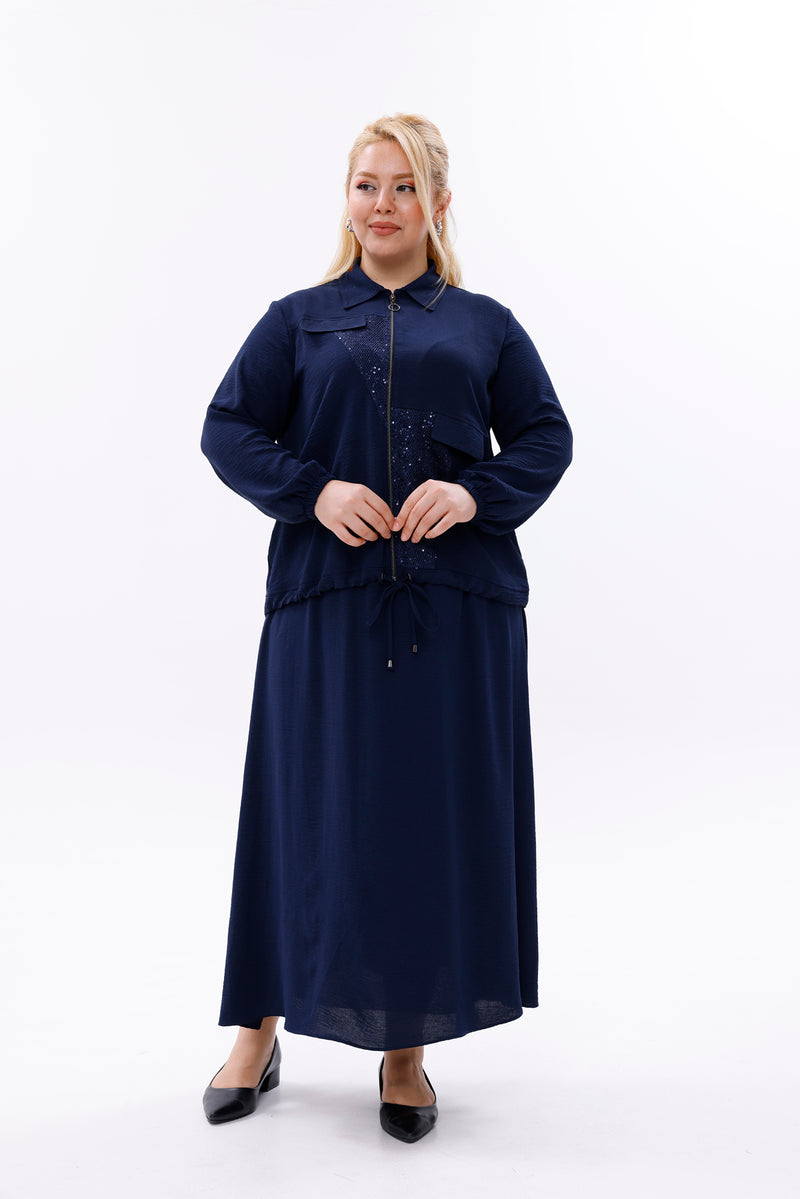 MSB Robbin Sequin Set Navy Blue