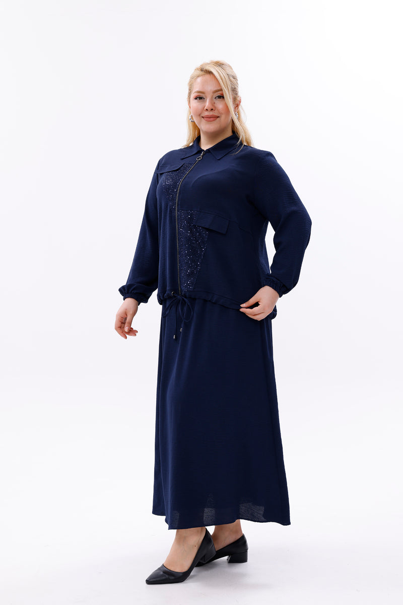 MSB Robbin Sequin Set Navy Blue