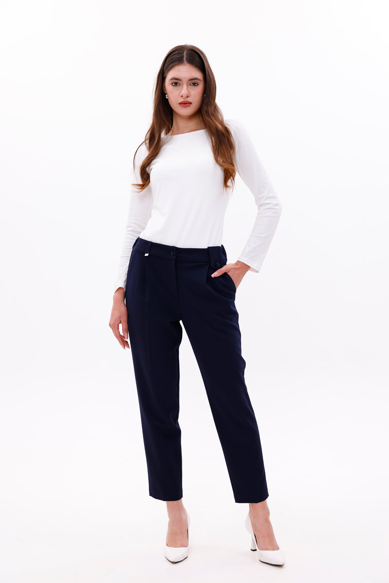 SZ Sofia Corsage Epaulet Navy Blue