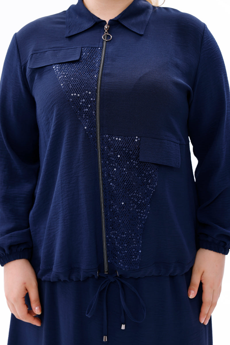 MSB Robbin Sequin Set Navy Blue
