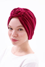 QF 1800 Handmade Turban Fuchia
