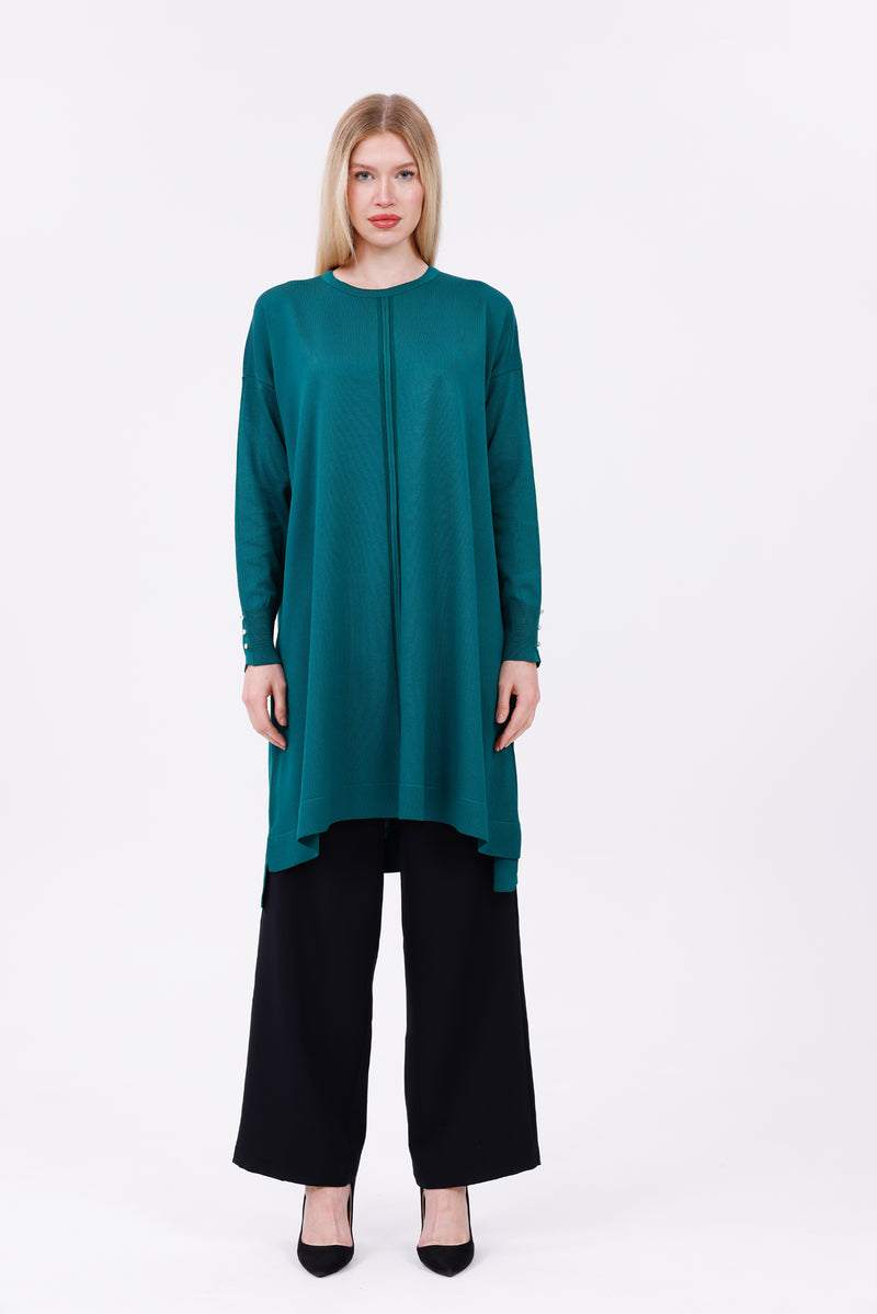 ZZ Balca Knitted Winter Tunic Green