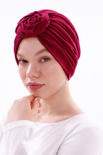 QF 1816 Handmade Turban Fuchia