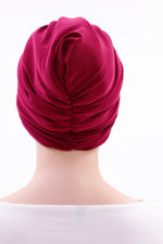 QF 1816 Handmade Turban Fuchia