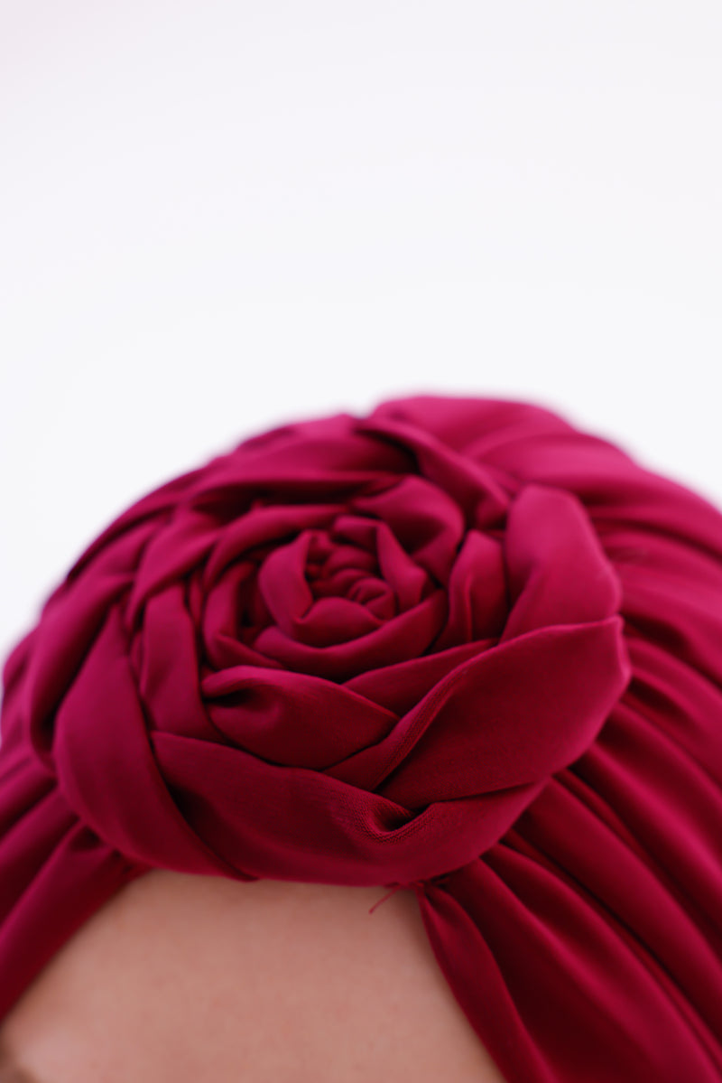 QF 1816 Handmade Turban Fuchia