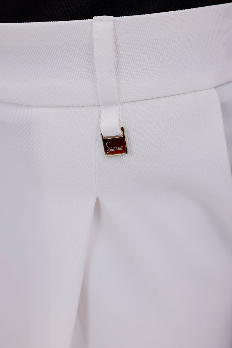 SZ Yandex Pleted Wide Pants Ecru
