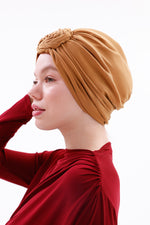 QF 1816 Handmade Turban Mustard