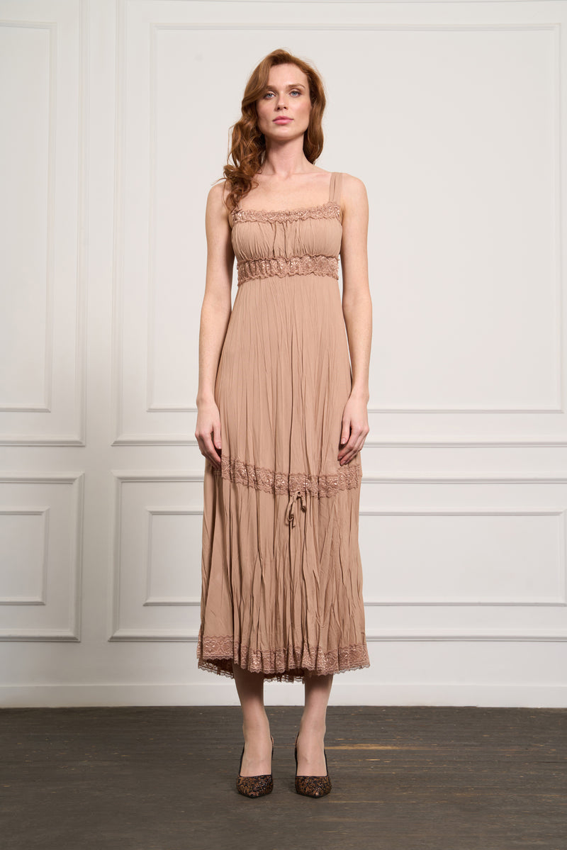 MissWhence  37806 2 Pc Dress Camel