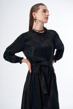 MissWhence Black Qupra Silk Dress