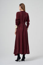 MissWhence 36820 Silk Dress Burgundy