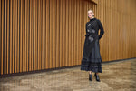 MissWhence 38808 2 Pc Patchwork Dress Black
