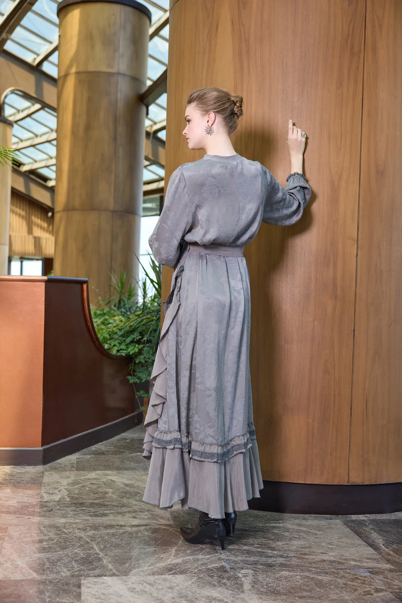 MissWhence 38806 Silk Dress Gray