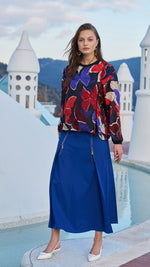 MissWhence 33905 Skirt Sax Blue