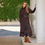 MissWhence Knitted 2 Pc Dress Brown