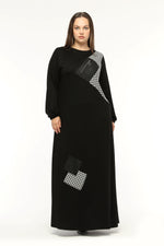 MSB Cotton Zip Dtld Dress Black