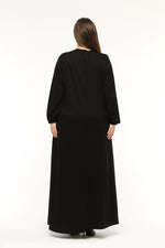 MSB Cotton Zip Dtld Dress Black
