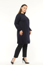 MSB Packet Detailed Tunic Navy Blue