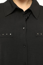 SR Plus Size Long Shirt Black