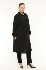 SR Plus Size Long Shirt Black