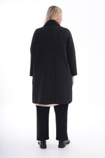 DL Quilted Cardigan Black