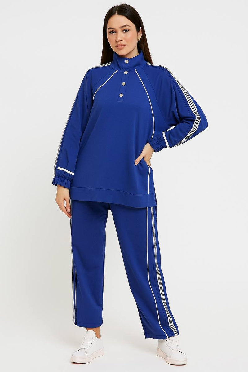 B&P Matt Tracksuit Navy Blue