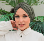 QF 1816 Handmade Turban Khaki