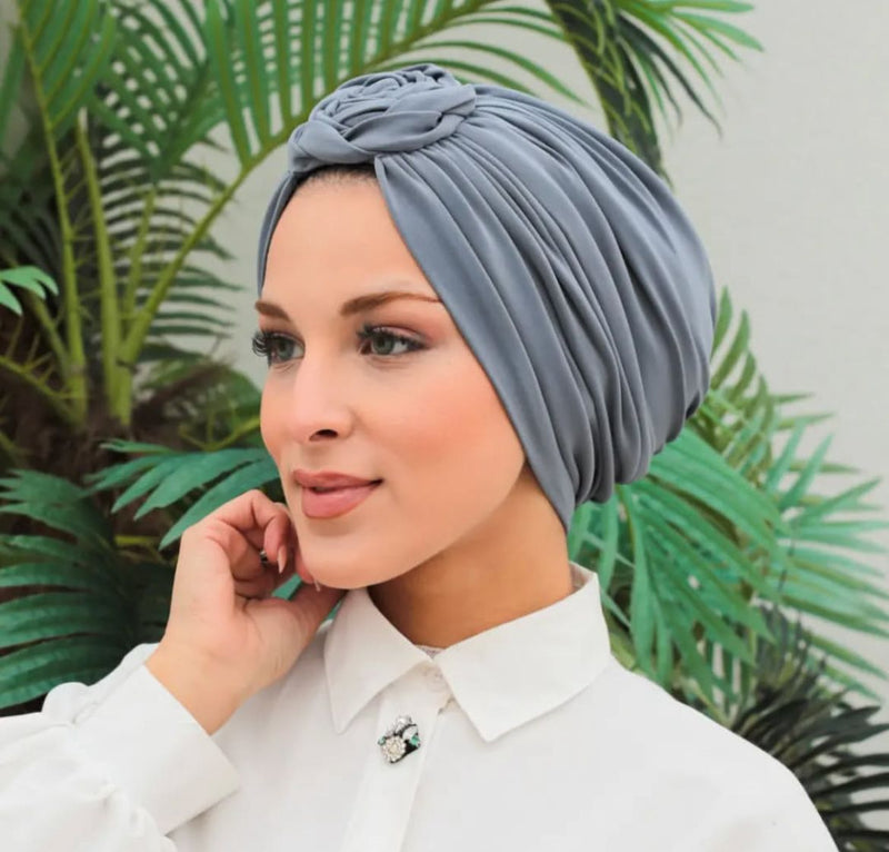 QF 1816 Handmade Turban Gray