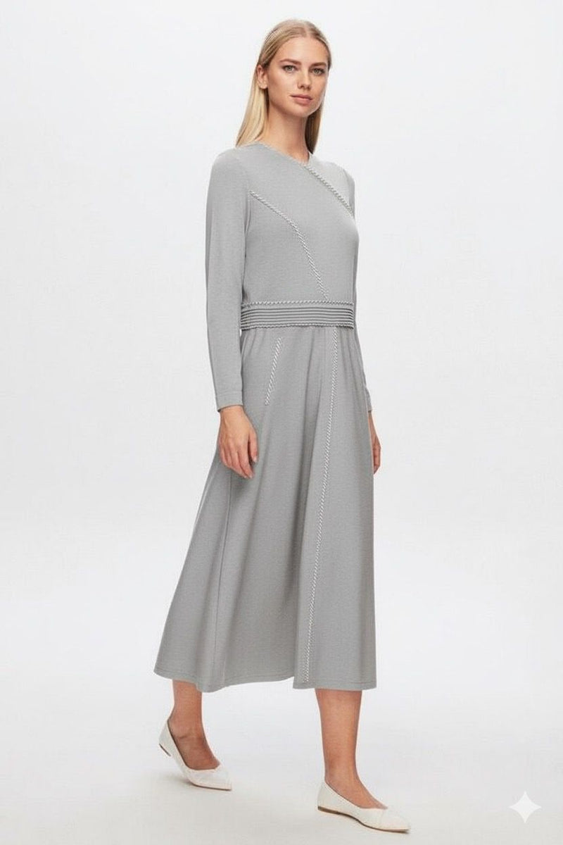 Missdalida Knitted Dress Gray